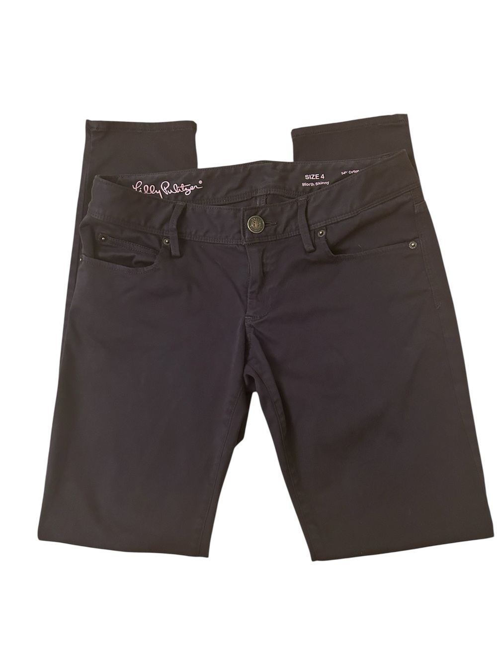 Lilly Pulitzer Worth Skinny Black Pants Women’s Size 4